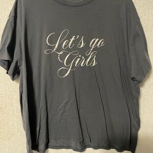 Maurices Gray 'Let's Go Girls' Short Sleeve Tee